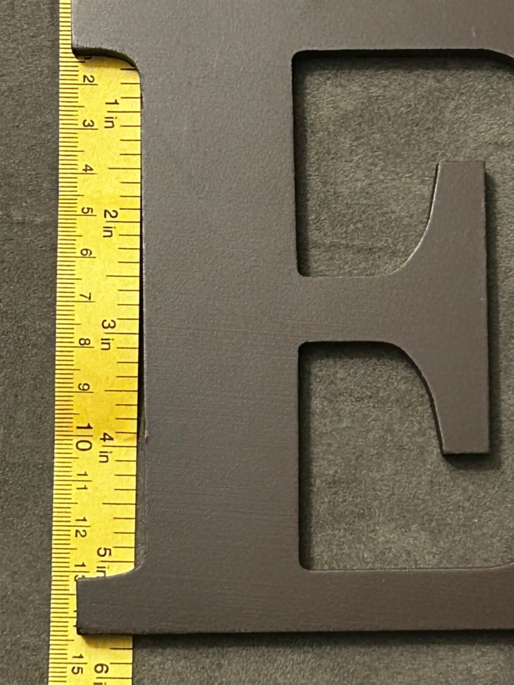 Decorative Wooden Letters "A" “E” “T”- Dark Brown - Picture 3 of 4